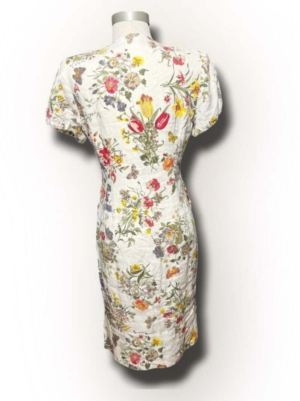 Gucci 100% Linen floral dress - Picture 4 of 14